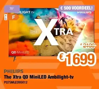 The Xtra QD MiniLED Ambilight-tv