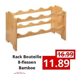NH Market Rack Bouteille 8-flessen Bamboe aanbieding