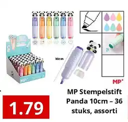 NH Market MP Stempelstift Panda 10cm – 36 stuks, assorti aanbieding