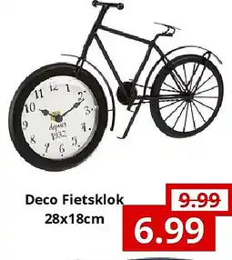 NH Market Deco Fietsklok 28x18cm aanbieding