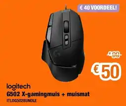 Expert G502 X-gamingmuis + muismat aanbieding