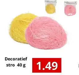 NH Market Decoratief stro 40 g aanbieding