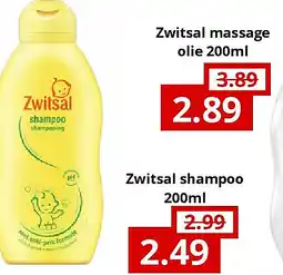 NH Market Zwitsal massage olie 200ml aanbieding