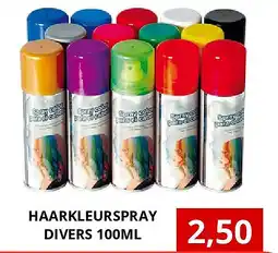 NH Market HAARKLEURSPRAY DIVERS 100ML aanbieding