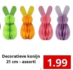NH Market Decoratieve konijn 21 cm – assorti aanbieding