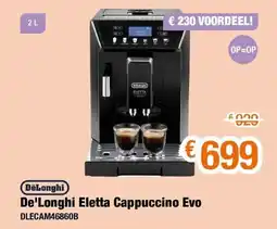 Expert De'Longhi Eletta Cappuccino Evo aanbieding