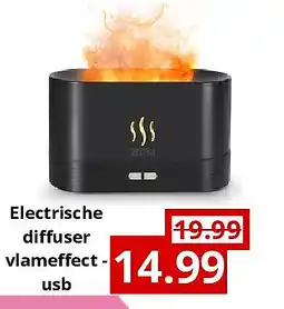 NH Market Electrische diffuser vlameffect - usb aanbieding