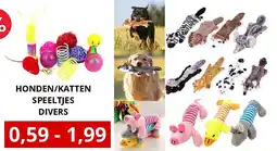 NH Market HONDEN/KATTEN SPEELTJES DIVERS aanbieding