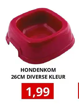 NH Market HONDENKOM 26CM DIVERSE KLEUR aanbieding