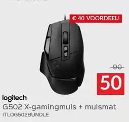Selexion G502 X-gamingmuis + muismat aanbieding