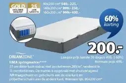 Jysk Dreamzone Eima Springmatras aanbieding