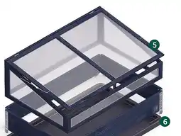 AVEVE Opzetserre zwart/naturel 120x80cm aanbieding