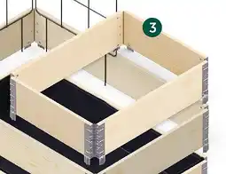 AVEVE Moestuinbak zwart/naturel 80x60cm aanbieding