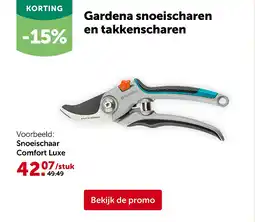 AVEVE Gardena snoeischaren en takkenscharen aanbieding
