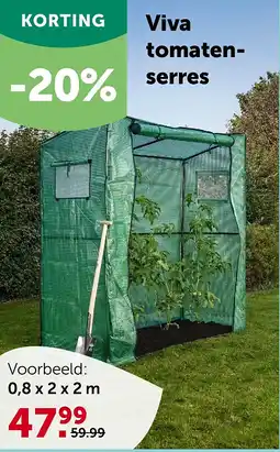 AVEVE Viva tomatenserres 0,8 x 2 x 2 m aanbieding