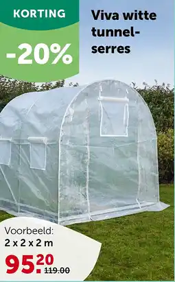 AVEVE Viva witte tunnelserres 2 x 2 x 2 m aanbieding