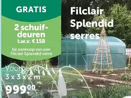 AVEVE Filclair Splendid serres 3 x 3 x 2 m aanbieding