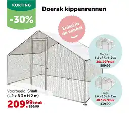AVEVE Doerak kippenrennen Small (L 2 x B 3 x H 2 m) aanbieding