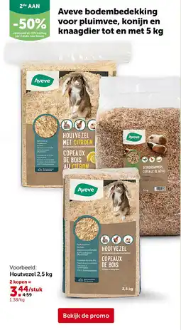 AVEVE Houtvezel 2,5 kg aanbieding