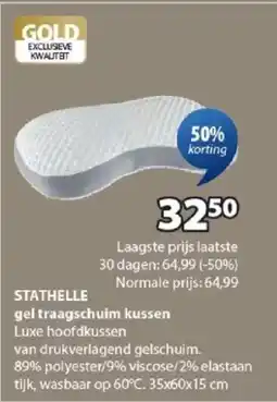 Jysk Stathelle Gel Traagschuim Kussen aanbieding