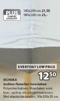 Jysk Monika Molton Flanellen Hoeslaken aanbieding