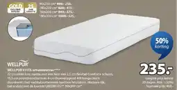 Jysk Wellpur Kvita Schuimmatras aanbieding