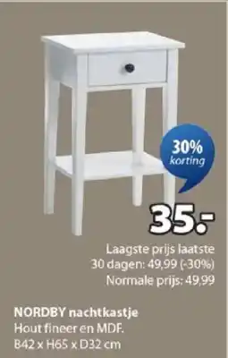 Jysk Nordby Nachtkastje aanbieding