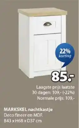 Jysk Markskel Nachtkastje aanbieding