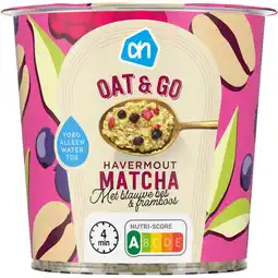 Albert Heijn AH Oat & go matcha havermout aanbieding