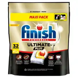 Albert Heijn Finish Ultimate plus lemon vaatwastabletten aanbieding