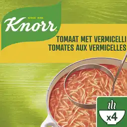 Albert Heijn Knorr Tomaat met vermicellisoep bel aanbieding