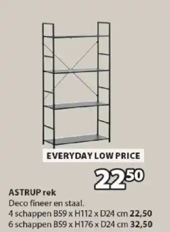 Astrup rek 4 schappen