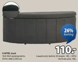 Jysk Kappel bank aanbieding