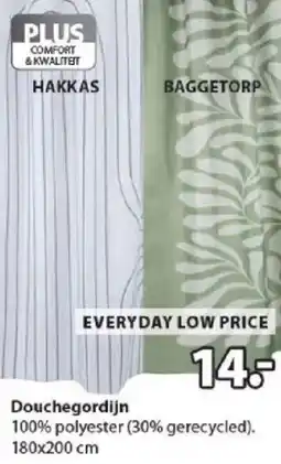 Jysk Douchegordijn aanbieding