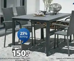 Jysk Jutlandia Marielyst tuintafel aanbieding