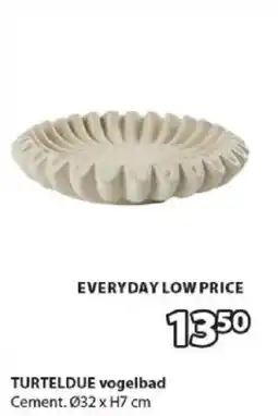 Jysk Turteldue vogelbad aanbieding