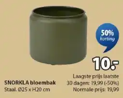 Jysk Snorkla bloembak aanbieding