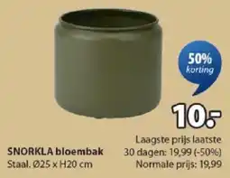 Jysk Snorkla bloembak aanbieding