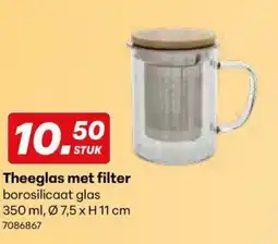 Supra Bazar Theeglas met filter aanbieding