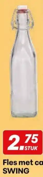 Fles met capsule swing