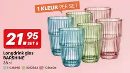 Supra Bazar Longdrink glas barshine aanbieding