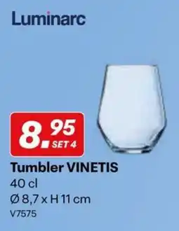 Supra Bazar Luminarc Vinetis Tumbler aanbieding