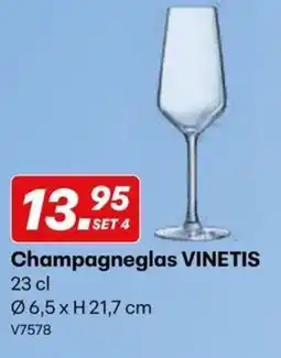Supra Bazar Luminarc Vinetis Champagneglas aanbieding