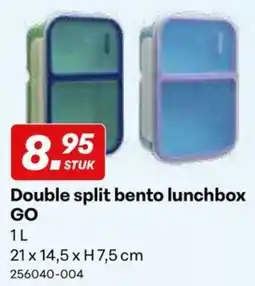 Supra Bazar Decor Double split bento lunchbox Go aanbieding