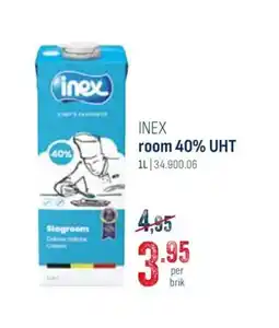 Horeca totaal Inex room 40% UHT aanbieding