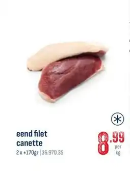 Horeca totaal Eend filet canette aanbieding