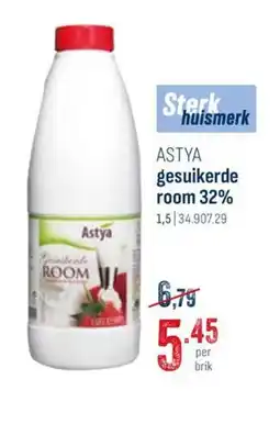 Horeca totaal Astya gesuikerde room 32% aanbieding