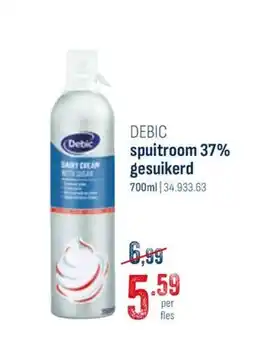 Horeca totaal Debic spuitroom 37% gesuikerd aanbieding