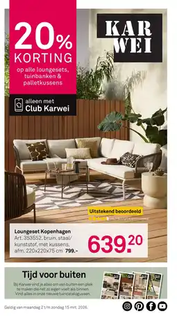 Karwei Loungeset Kopenhagen aanbieding