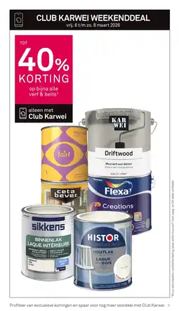 Karwei op bijna alle verf & beits¹ aanbieding